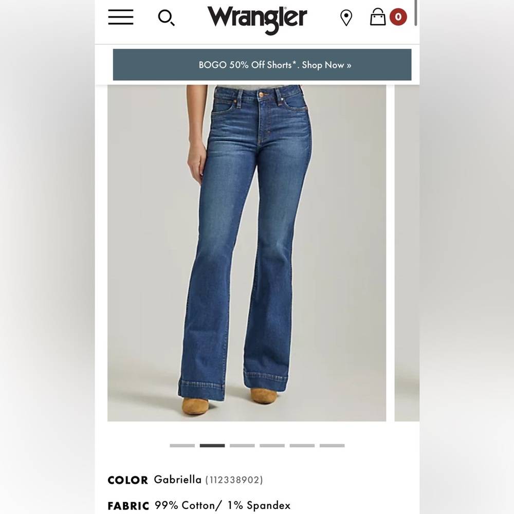 Wrangler Ladies Gabrielle Flare Jean